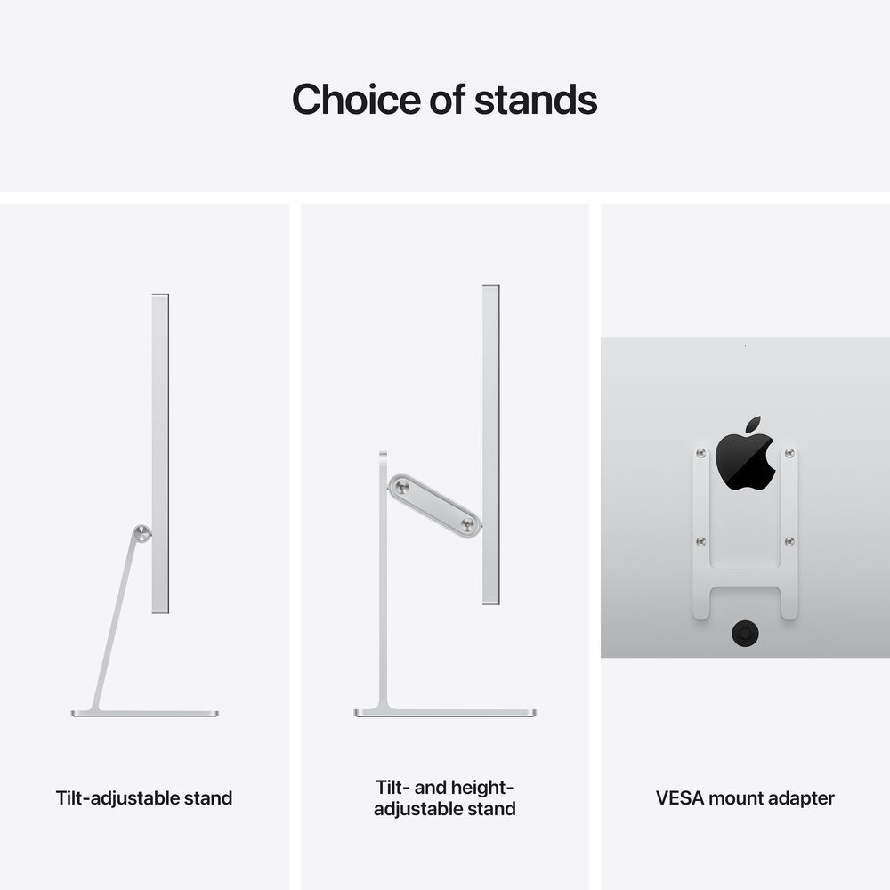 Apple 27" Studio Display 5K Retina Standard Glass Tilt-Adjustable Stand
